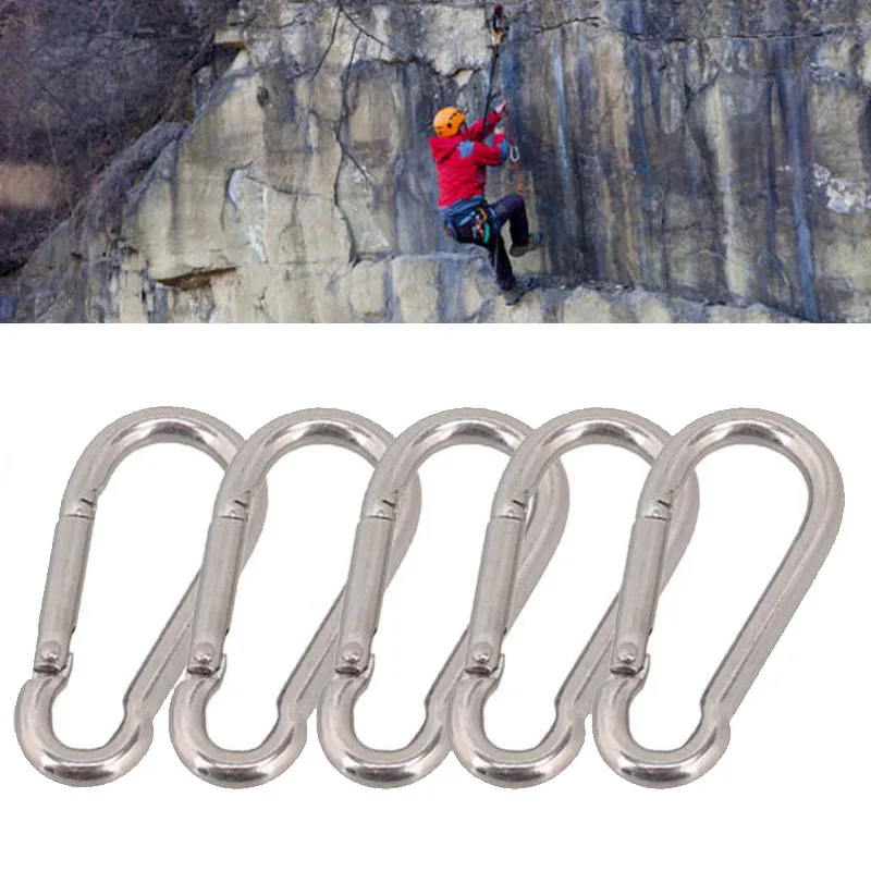 Подвесная Пряжка брелок горная Карабин из нержавеющей стали крючок зажим