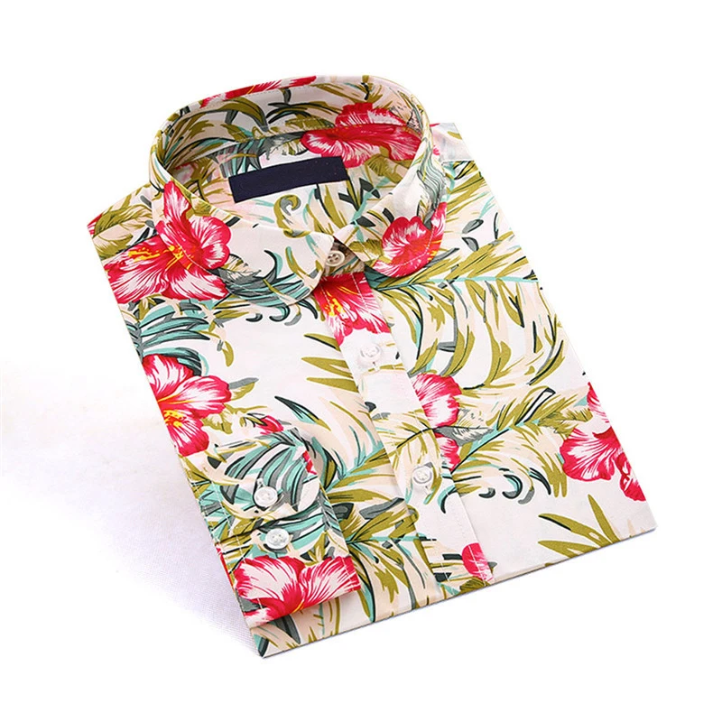 Женская блузка с отложным воротником Dioufond осенняя длинным рукавом и принтом