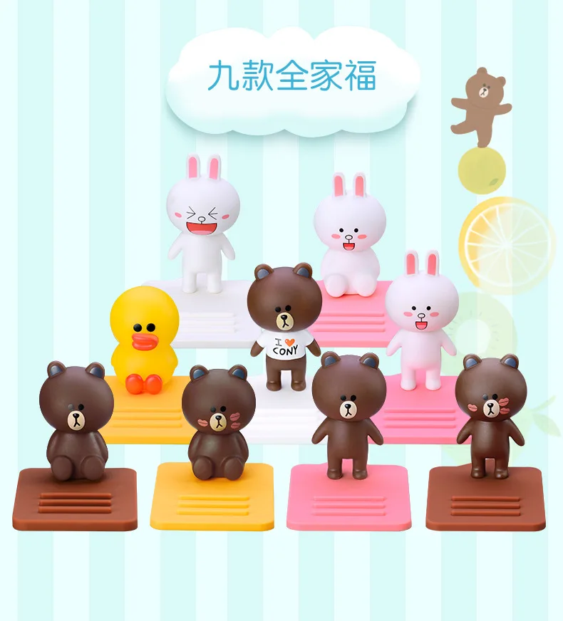 Милый Медведь Кролик подставка для телефона Kawaii Мультфильм Поддержка мобильного телефона держатель стенд планшеты Настольный держатель дизайн Высокое качество держатель