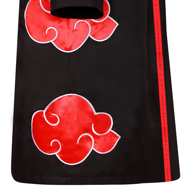 Аниме халат Плащ накидка косплей костюм одежда с капюшоном красное облако