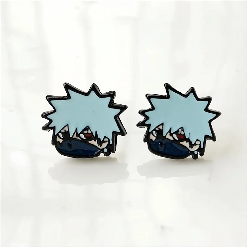 2 EUPNHY, 1 пара, серьги Dragon Ball Z Naruto, гипоаллергенные серьги-гвоздики для женщин, девушек, ювелирные изделия для пирсинга - Окраска металла: 2