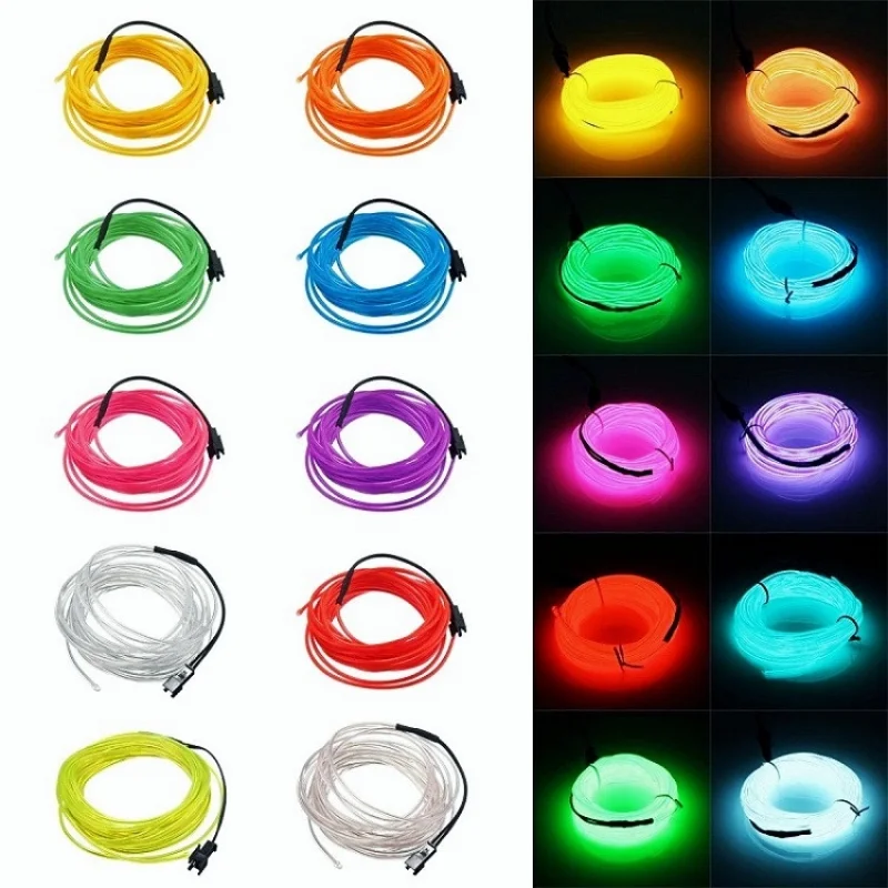 

Christmas Decorations, 5m Long 10-color Colorful Luminous Line, Courtyard Landscaping, ShoppingMalls, Holiday Party Decorations,