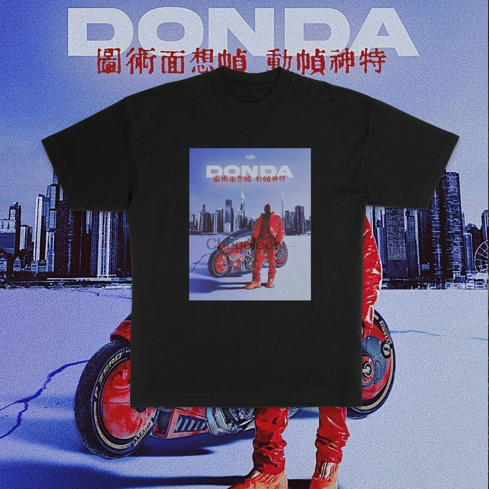 Kanye West футболка Donda Обложка альбома веера Повседневная Премиум хлопковая