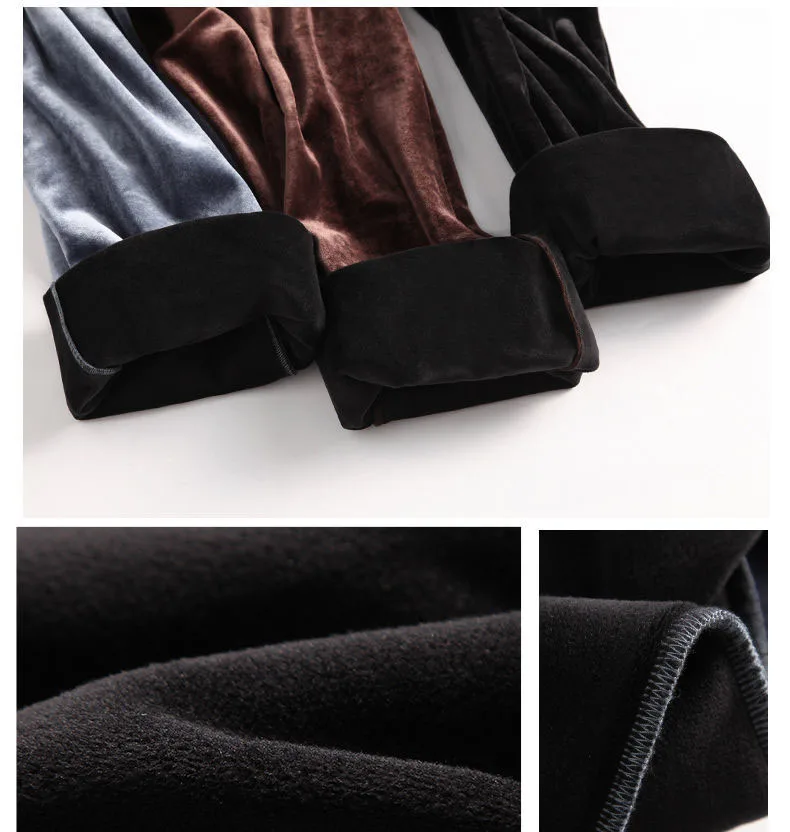 

Autumn Winter Thick Velvet Maternity Pants Elastic Waist Belly Straight Casual Clothes for Pregnant Women OL Pregnancy