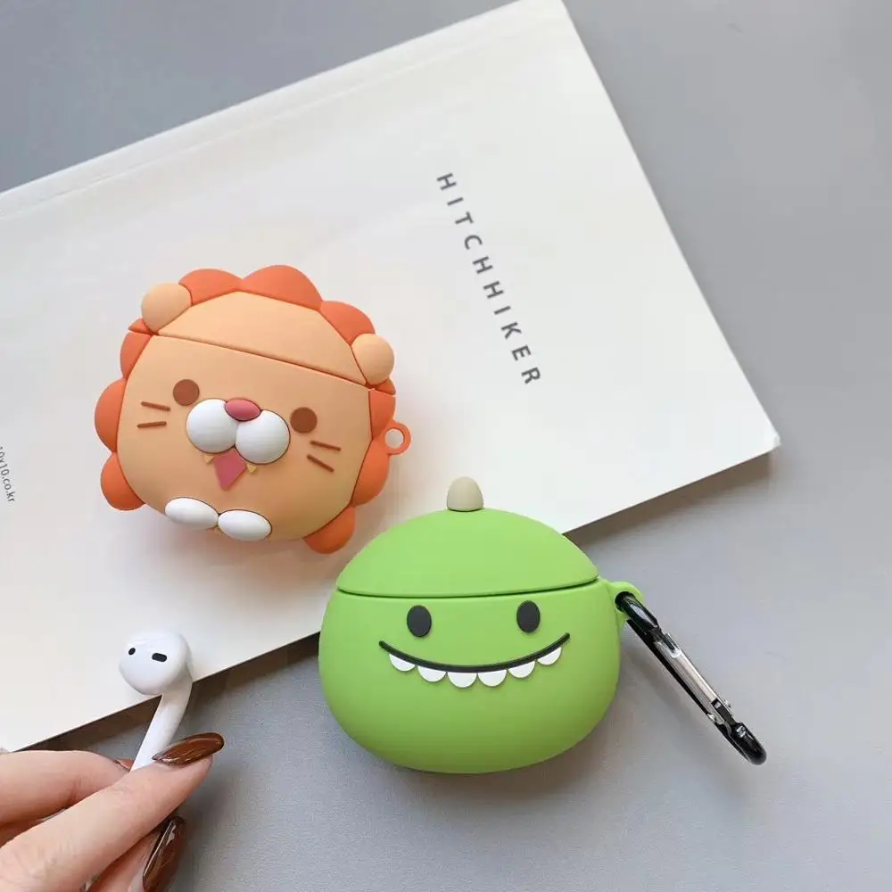 GOOYIYO-для Airpods 1 2 силиконовый чехол наушники-вкладыши зарядная коробка мягкий