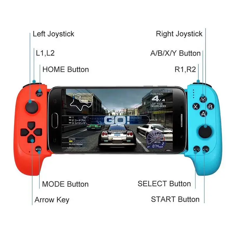 

2023 7007F Wireless Bluetooth Game Controller Telescopic Gamepad Joystick For Samsung Xiaomi Huawei Android Phone PC Dropship