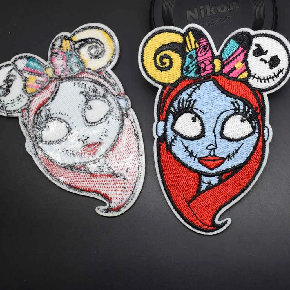 Дисней Джек Скеллингтон Накладной вышитый патч The Nightmare Before Christmas для девочки: юбка, сумка, одежда, платье Салли.