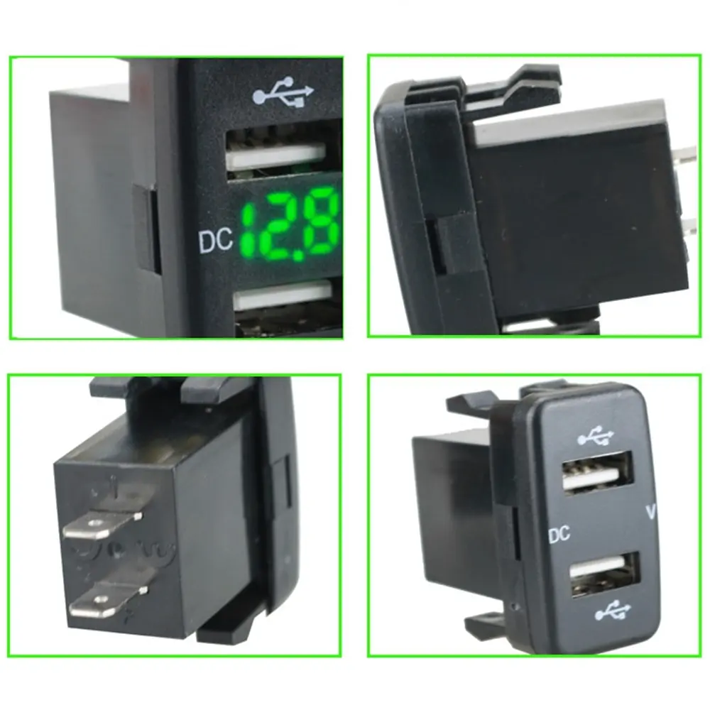 Автомобильное зарядное устройство гнездо 4.2A с двумя usb-портами электрических