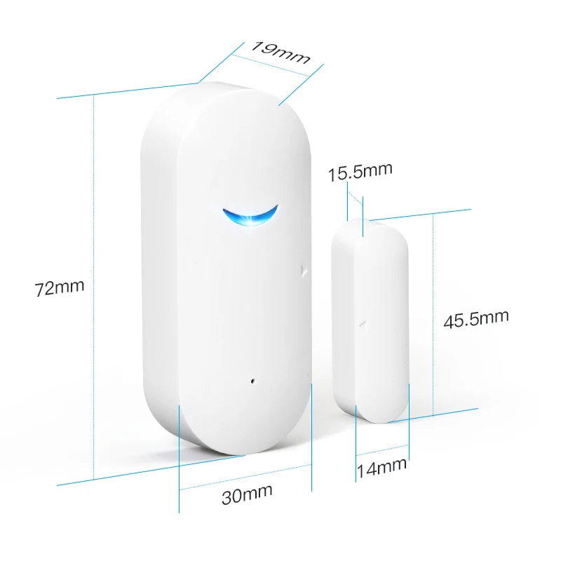 Дверная Магнитная сигнализация Tuya Smart Home с Wi-Fi беспроводной детектор