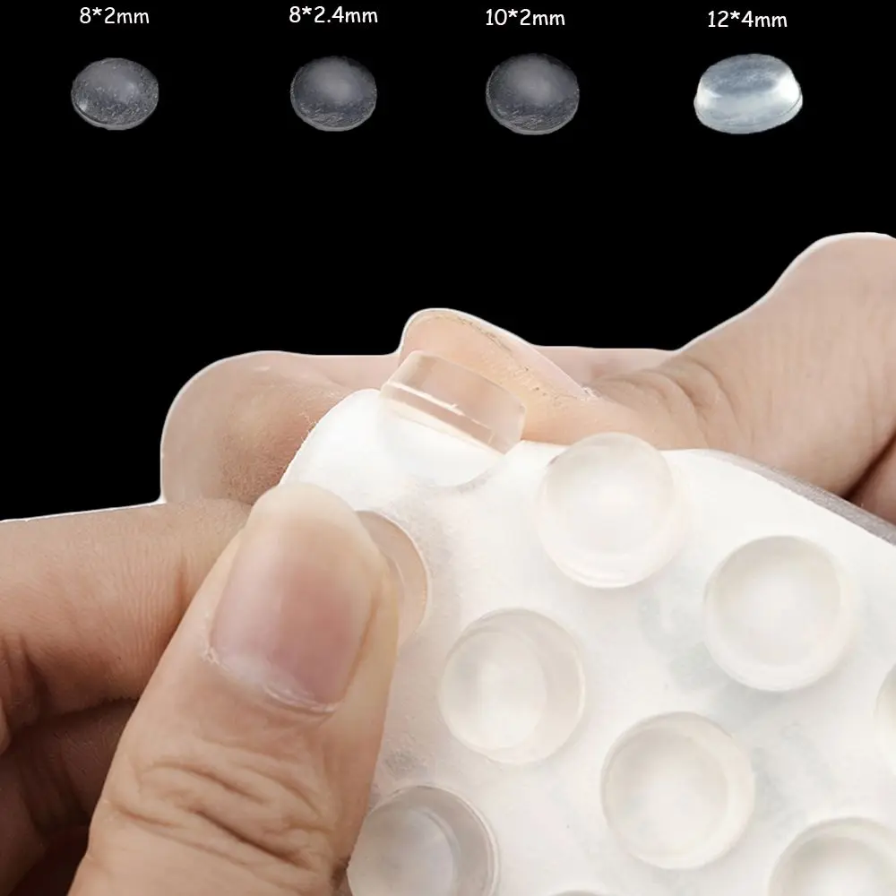

50/64/80/100PCS Durable Transparent Silicone Buffer Pads Furniture Door Stopper Self-adhesive Collision Cushion Bumper