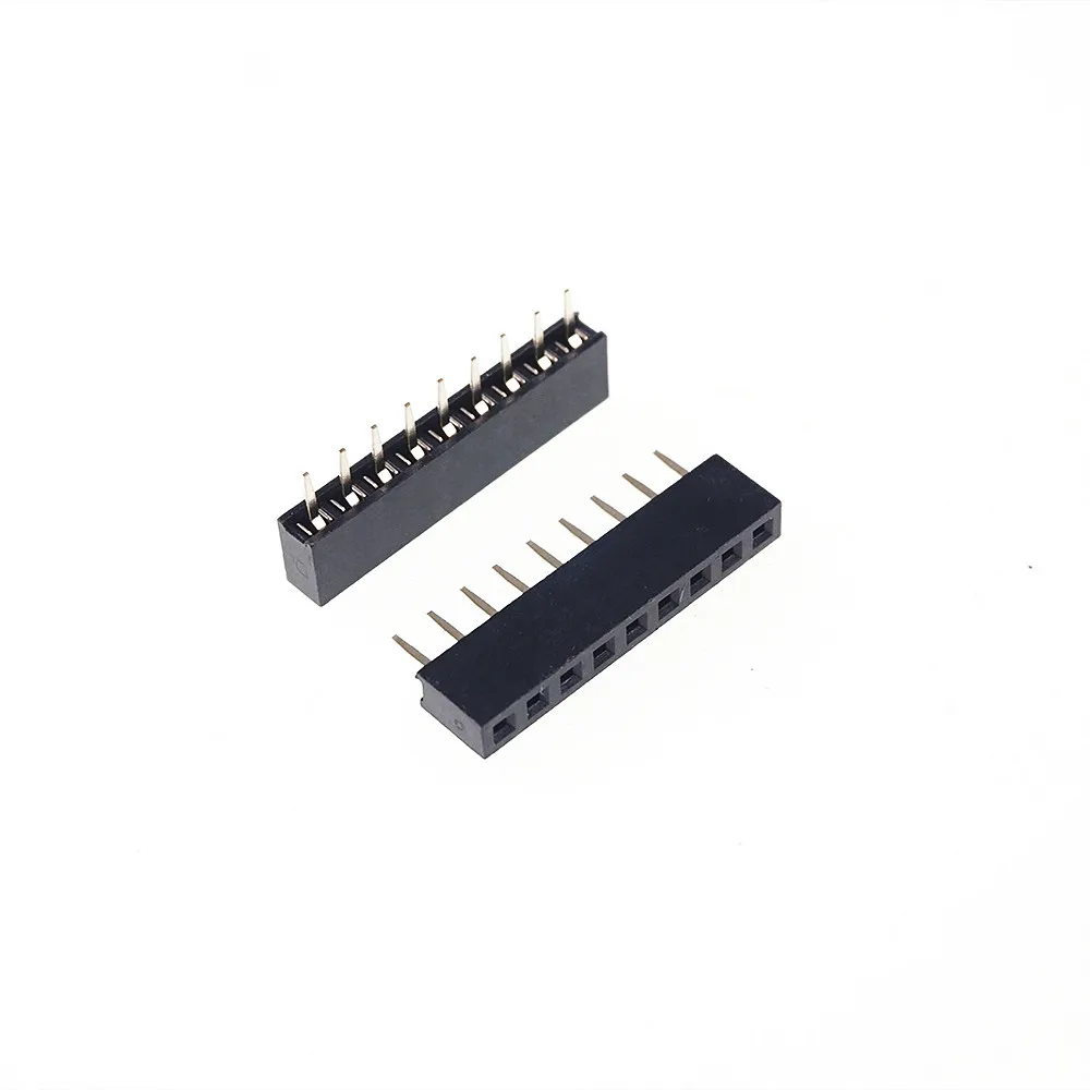 1000 шт. 1x9 P 9 Pin 2 0 мм PCB гнездовой штырь заголовки однорядные прямые сквозное