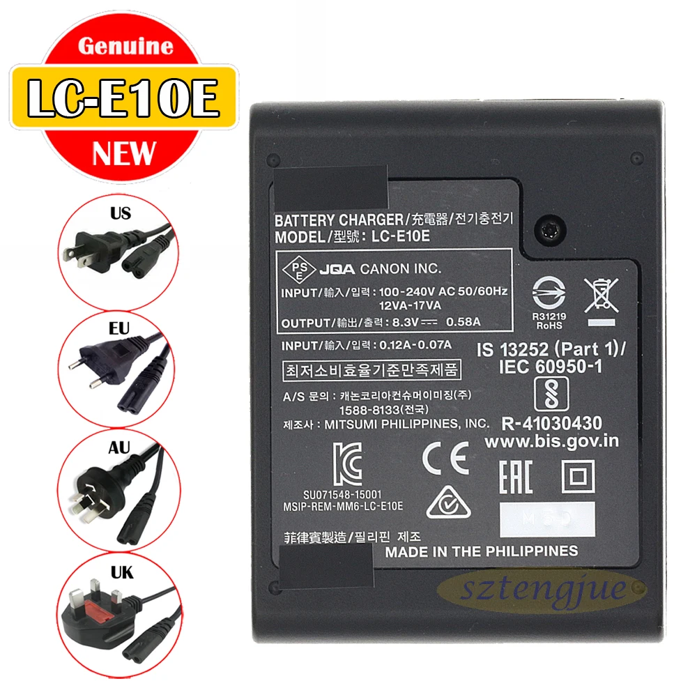 Новинка оригинальное зарядное устройство LC-E10E для EOS 1100D 1200D 1300D 1500D KISS X50 X70 X80 X90 Rebel