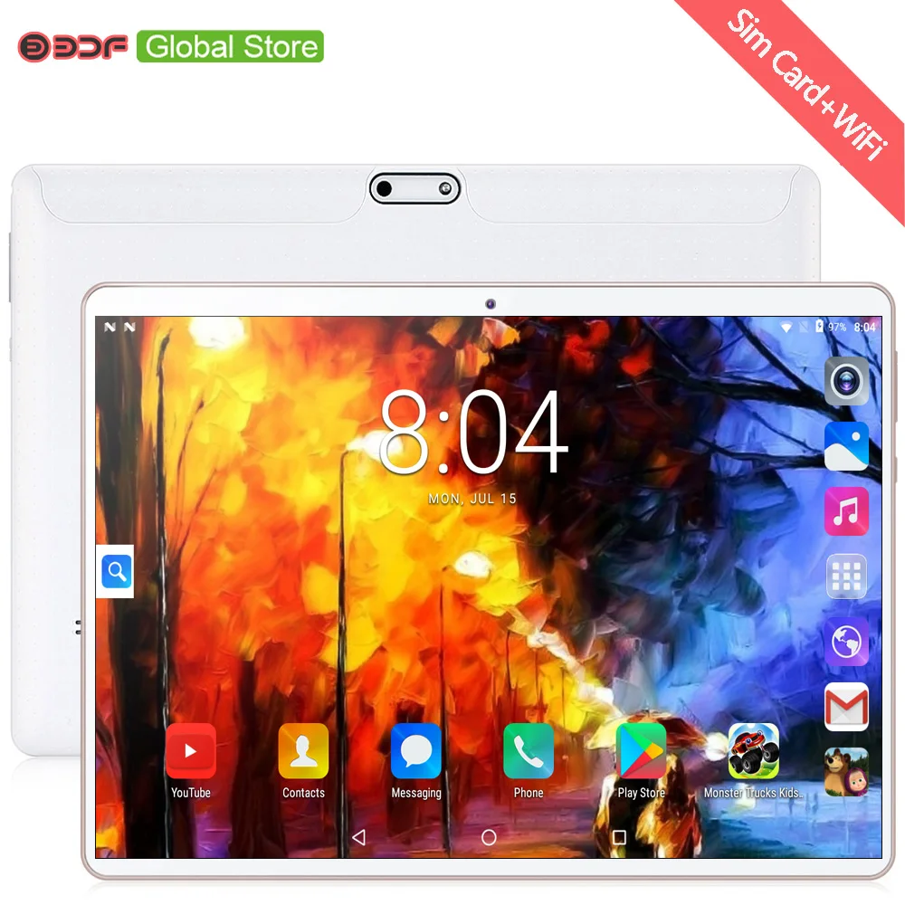 Новый 10 дюймовый планшетный ПК Google Market 3G Телефонный звонок GPS WiFi Bluetooth 1 дюймов