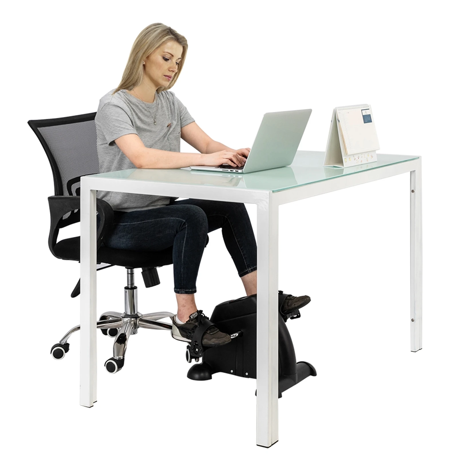 Черный домашний тренажер эллиптический шаговый мини велосипед Фитнес ЖК дисплей