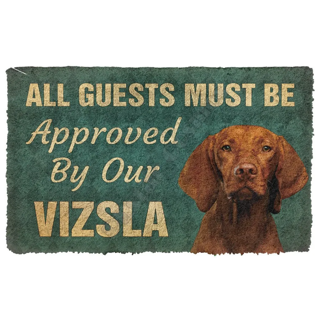 

3D Must Be Approved By Our Cavalier King Charles Spaniel Pinscher Custom Doormat Non Slip Door Floor Mats Decor Porch Doormat