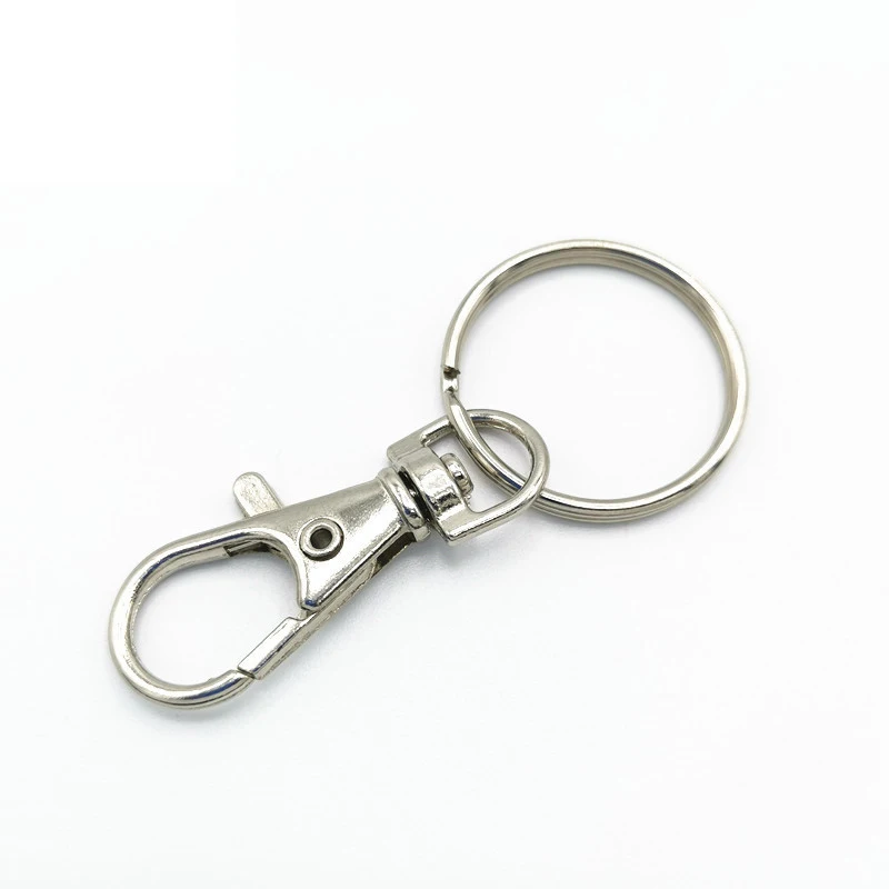 10 шт./лот съемные винтовые колпачки кольца для ключей с защелками брелок