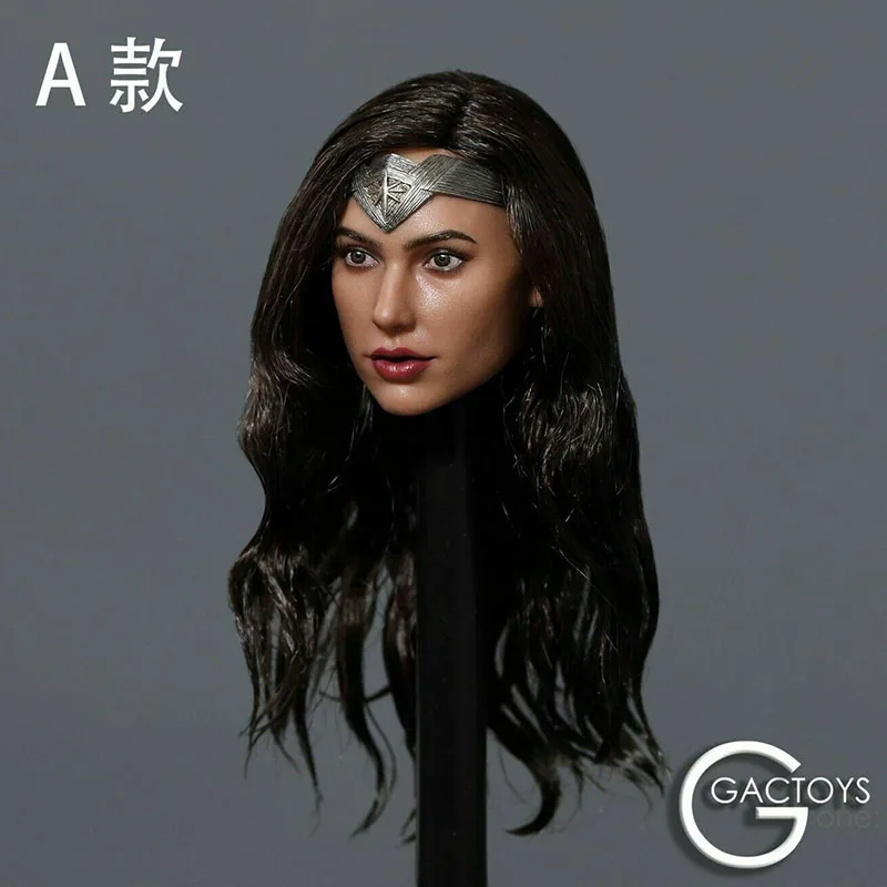 В наличии GACTOYS GC037 1/6 чудо девочка голова Лепка Галь гадот посаженные волосы