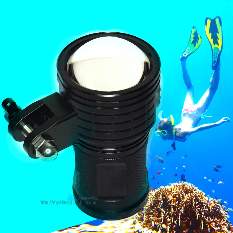 Online Tiefe-meer Tauchen 80m Fotografie Füllen Licht COB Tauchen Füllen Licht Fotografie Licht High Power 100W Super Helle Taschenlampe