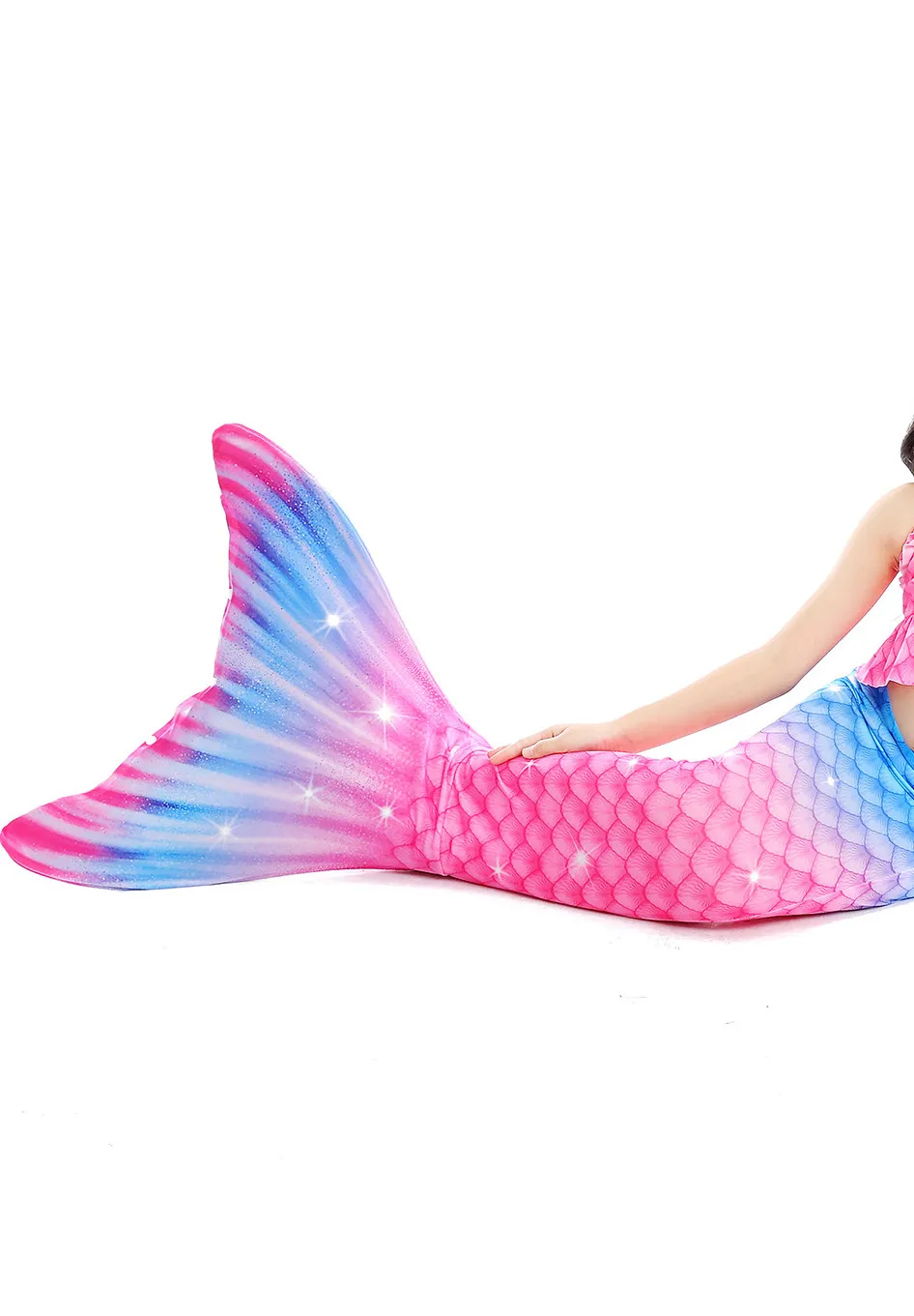 Купальный костюм-моноласт для девочек косплея Хэллоуина хвосты маленькой