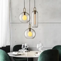 kobuc modern pendant light fixture clearfrosted lampshade long round glass pendant lighting for kitchen bar restaurant bedroom