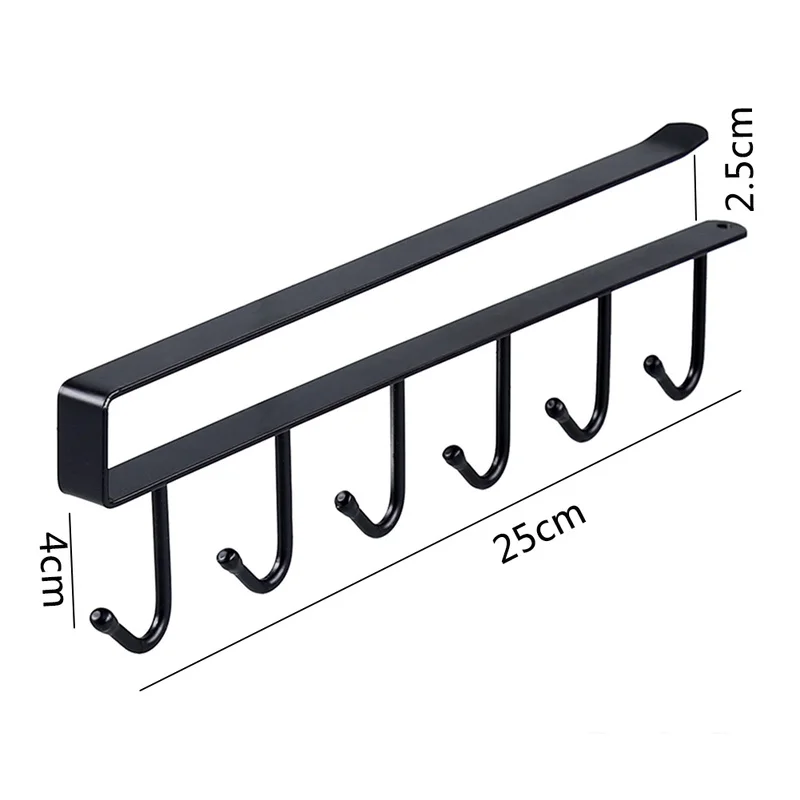 Многофункциональная Вешалка крючок для шкафа держатель кружки полка крючки