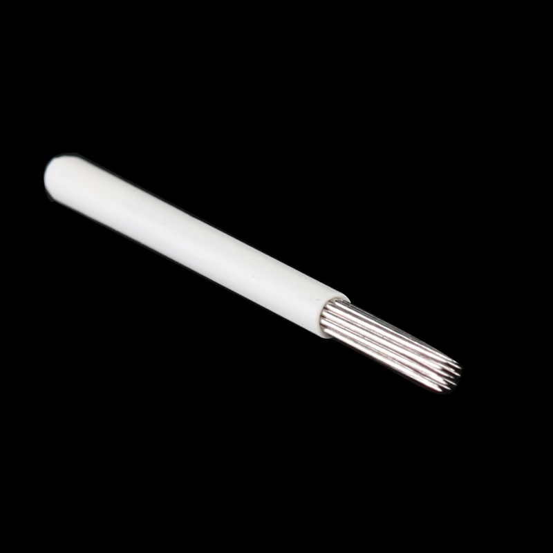 50 PCS 17 Round Pin Permanent Makeup Eyebrow Tatoo Blade Microblading Needles 17R For 3D Embroidery Manual Tattoo Pen-B0 | Красота и