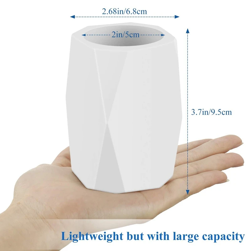 

4 Pieces Silicone Pencil Holder Silicone Pen Cups Pencil Holder Silicone Pencil Holder for Office White and Gray