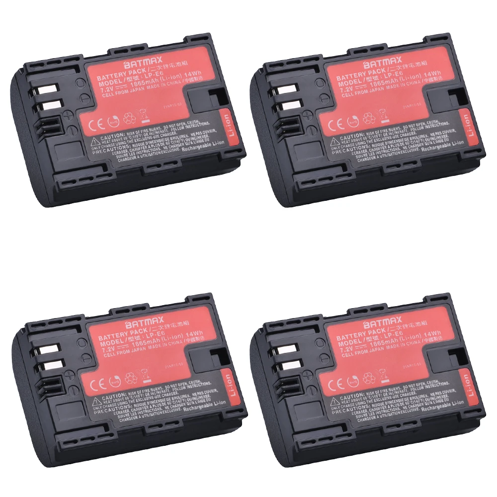 Аккумулятор Batmax LP-E6 LPE6 LP-E6N для Canon EOS 5D Mark II III 5DS 5DSR 6D 7D 60D 60Da 70D 80D | Электроника