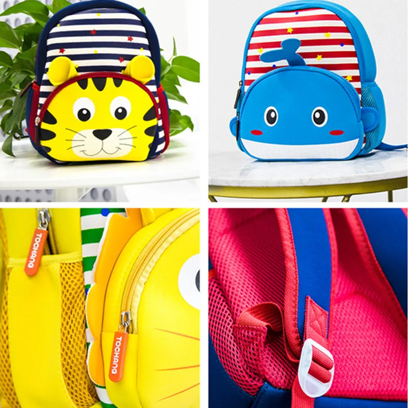 OKKID симпатичный рюкзак для детского сада маленького мальчика с животными детская