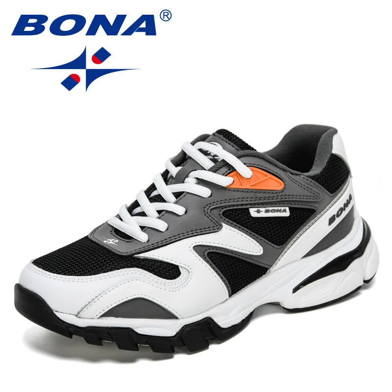 

BONA 2021 New Designers Casual Shoes Light Sneakers Men Classic Running Shoes Man Comfort Outdoor Breathable Jogging Footwear