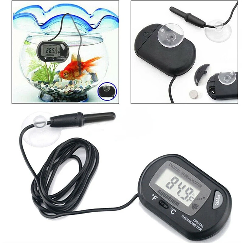 

1pc Digital LCD Fish Tank Thermometer Aquarium Probe Water Temperature Monitor