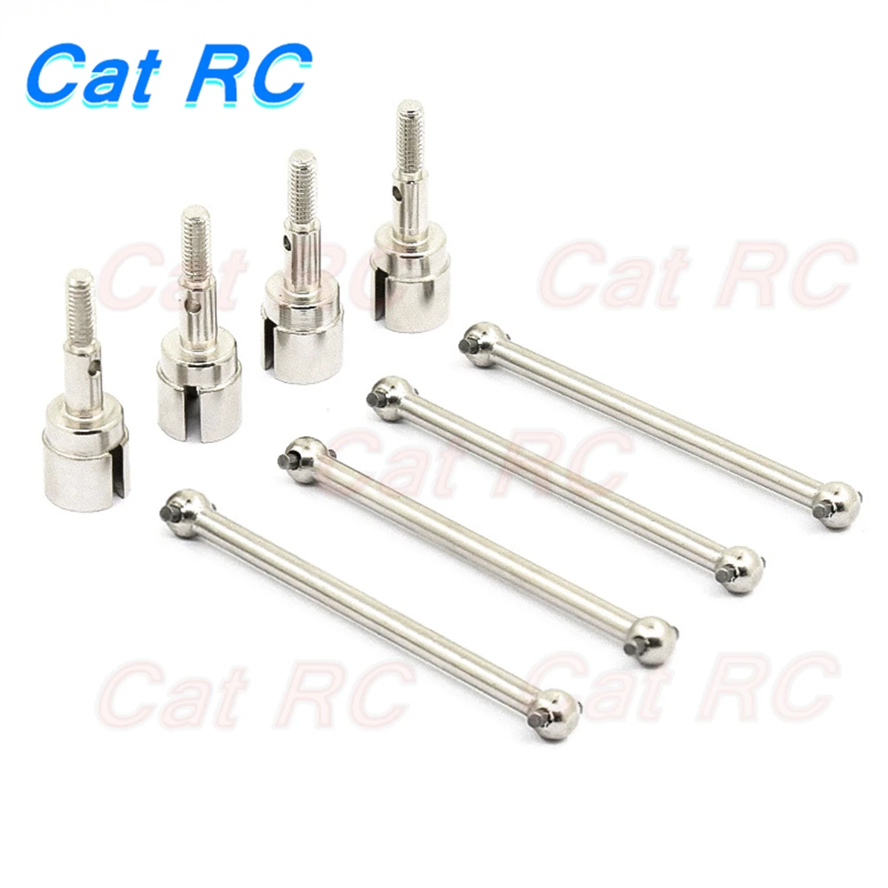 Eje de transmisi&oacute;n de Metal HSP de 8 piezas, 61mm, Dogbone y eje de Rueda de corte 02033 y 02003 para 1/10 94122 94123 catRC-3