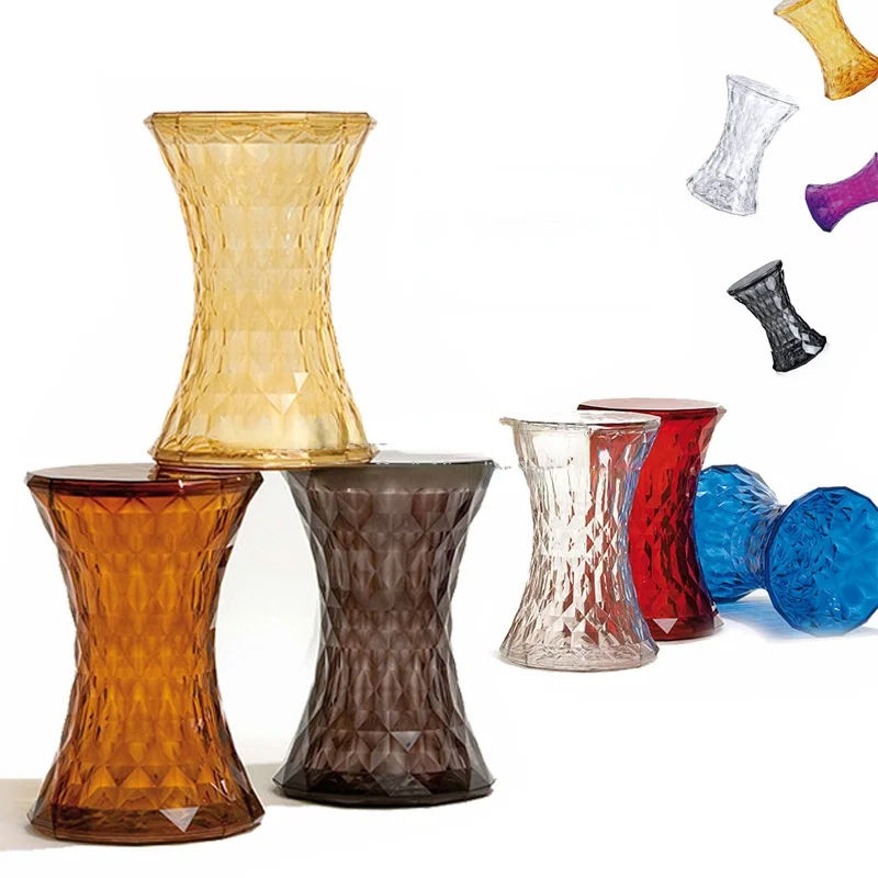 

Европейский прозрачный стул с кристаллами, стильные 3D алмазные кофейные стулья, пластиковая скамейка для смены обуви, дизайнерская мебель