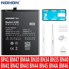 Аккумулятор NOHON BP41 BM46 BM47 BM4E BN30 BN40 BN41 BN43 BN45 BN4A для Xiaomi BN34 BN35 BN42 BN44 Redmi K20 3 3S 4X 4A 5A 5 Bateria