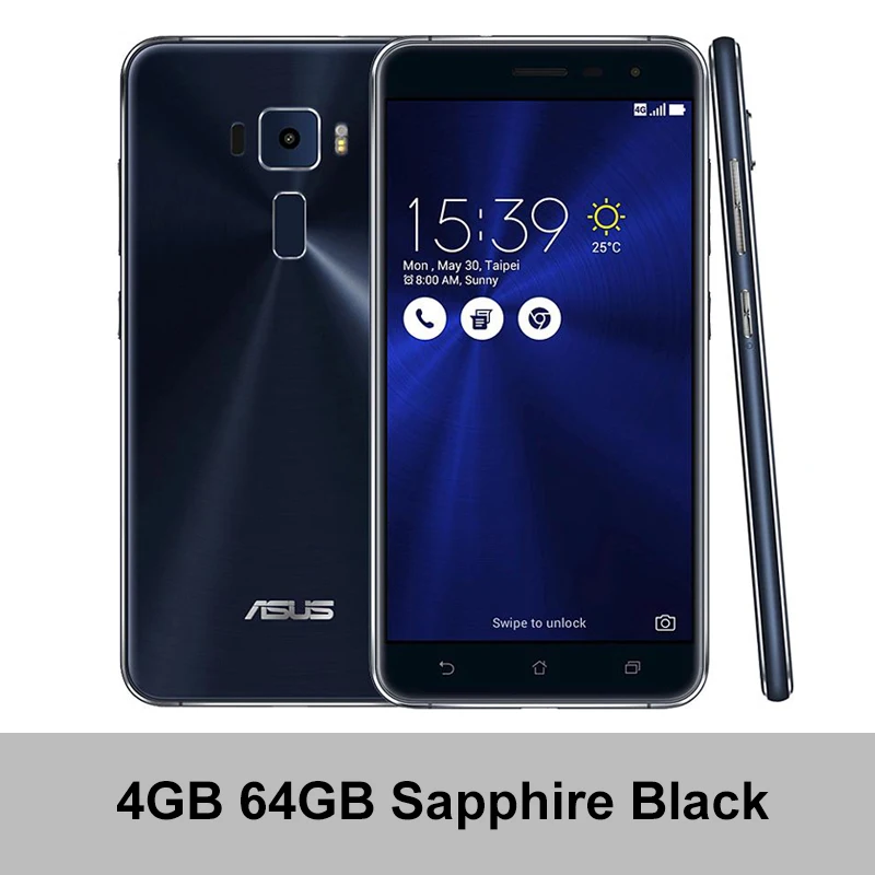 Asus Zenfone 3 ZE552KL смартфон с 5 дюймовым дисплеем восьмиядерным процессором Snapdragon625 ОЗУ