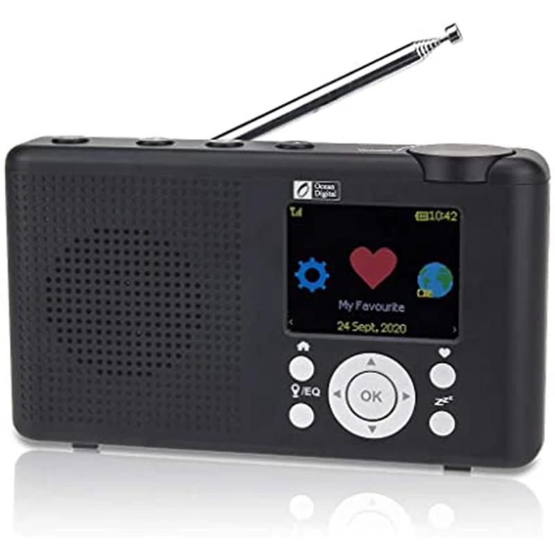 

HOT-WR-23F Radio Internet Portable 2,4 Inch Couleur LCD Rechargeable Batteries Wi-FI Bluetooth UPnP & DLNA Player Sleep