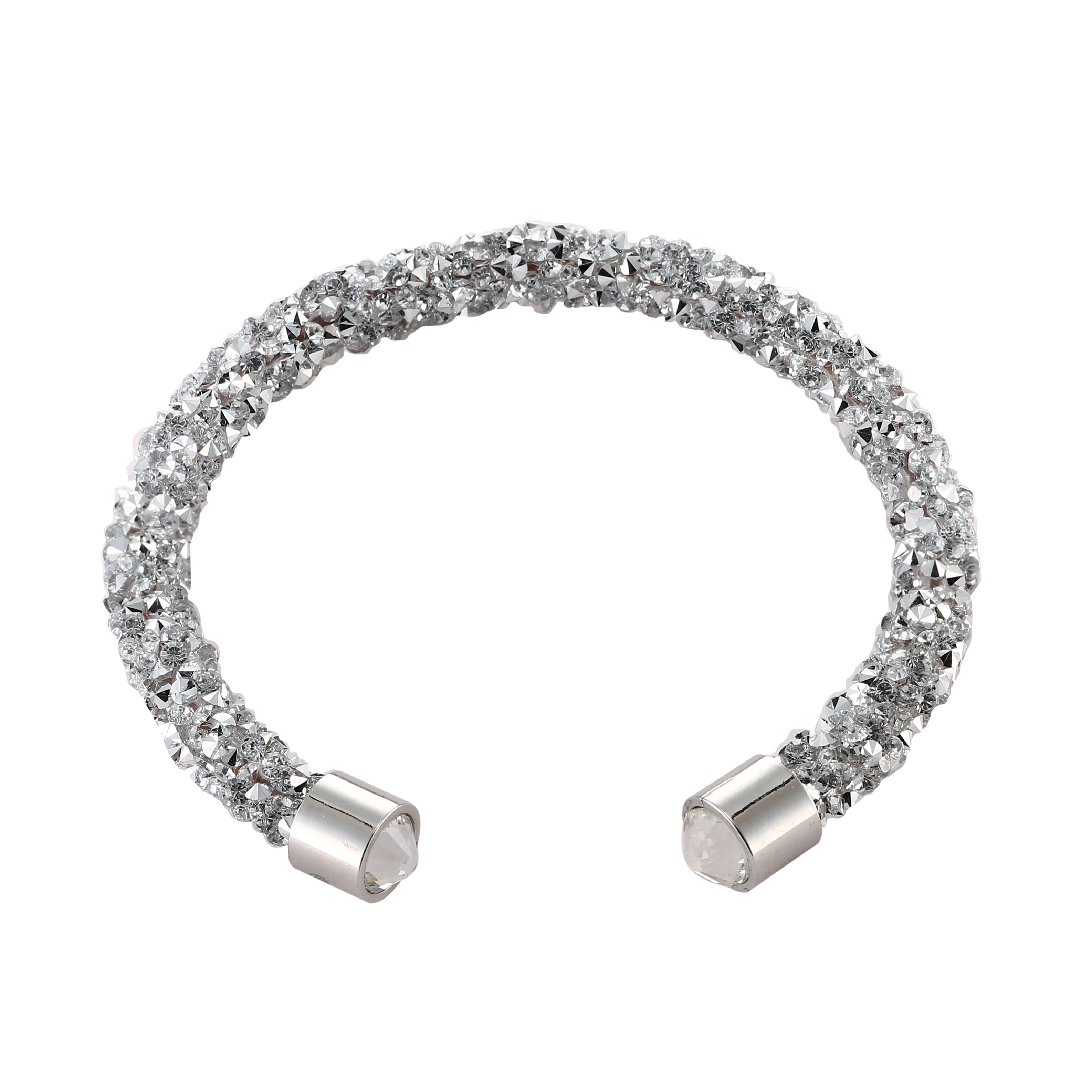 Модный Браслет-манжета с блестками в 17 стилях один круг Открытый браслет для