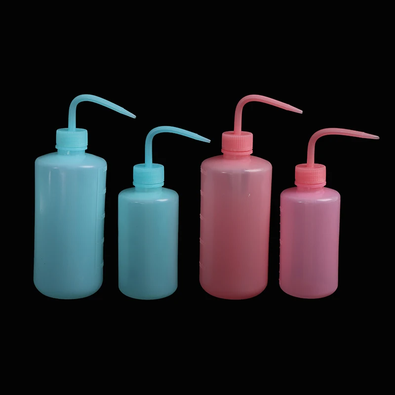 

1/2PCS 250ml 500ml Wash Clean Clear White Plastic Green Soap Lab Wash Squeeze Diffuser Bottle 4 Colors