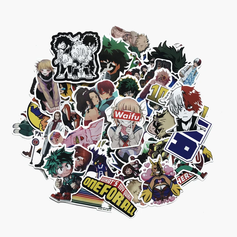 73 шт. наклейки на чемодан моя геройская академия ноутбук скейтборд Izuku Midoriya All Might