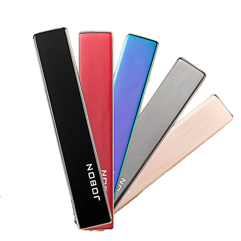 Электронная USB-зажигалка креативная ультратонкая металлическая ветрозащитная