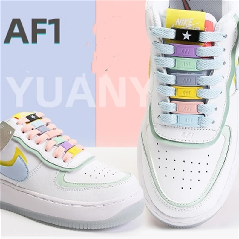 33colors Plating Shoelace Buckle Metal Shoelaces AF1 Shoelaces Buckle Accessories Metal Lace Lock Sneaker Kits Metal Lace Buckle