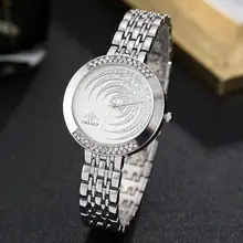 2019 женские наручные часы золотые Стразы из нержавеющей стали