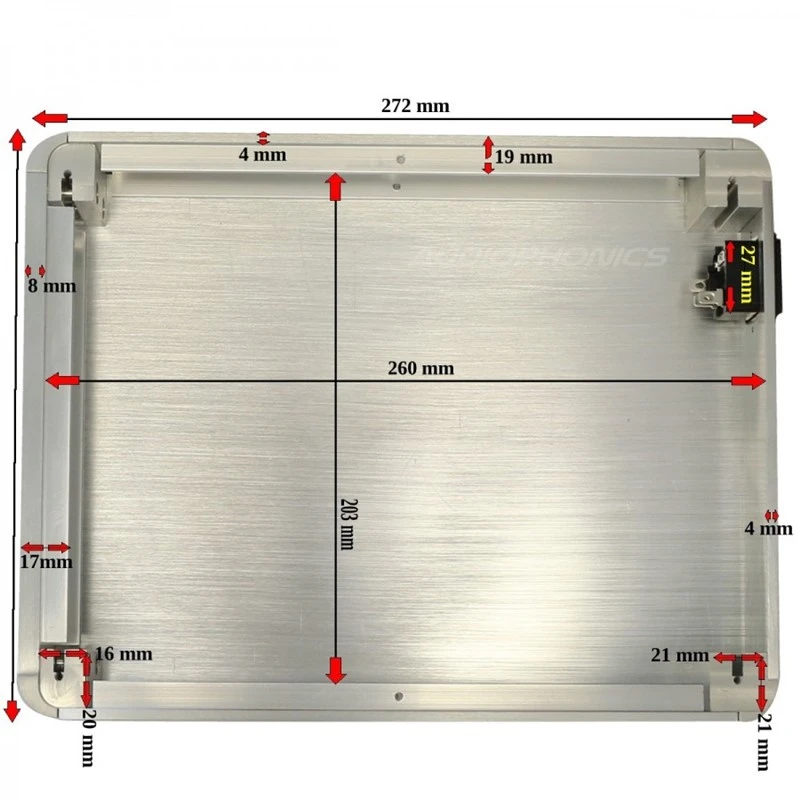 Корпус 272*60*211 5 мм чехол коробка усилителя для предусилителя dac корпус 2106 - купить