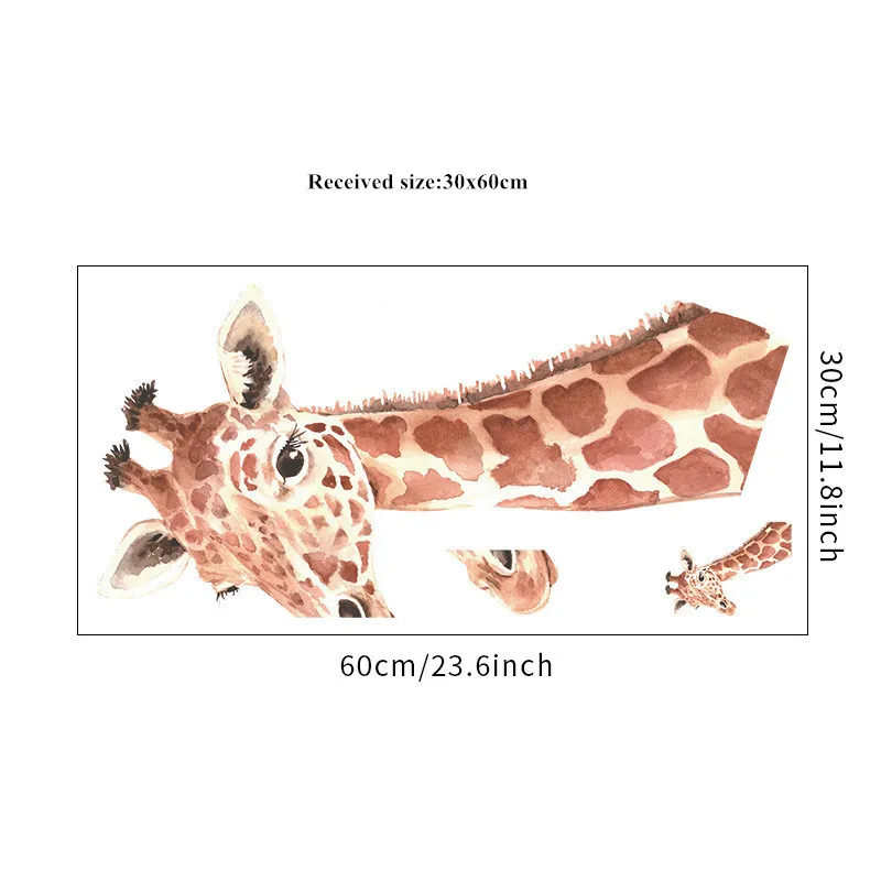 Мультяшные жирафы наклейки на стену для детской спальни гостиной украшение Риши