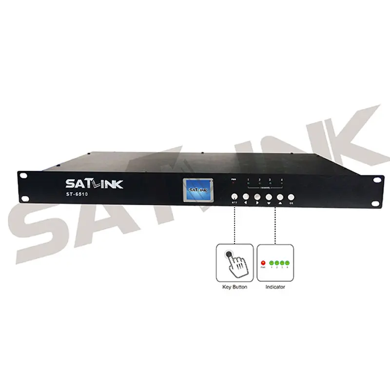 HD dvb t кодировщик модулятор 4 канала DVB T 1080P MPEG4 1 частоту до Satlink ST 6510|Теле- и