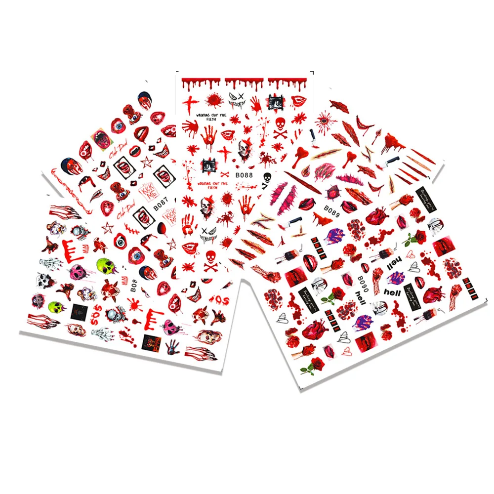 

Наклейки для ногтей в стиле Хэллоуина, 10 шт.