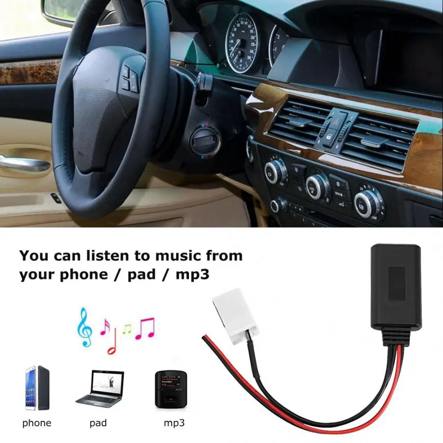 Автомобильные кабели Bluetooth модуль Беспроводной аудио адаптер разъём подачи