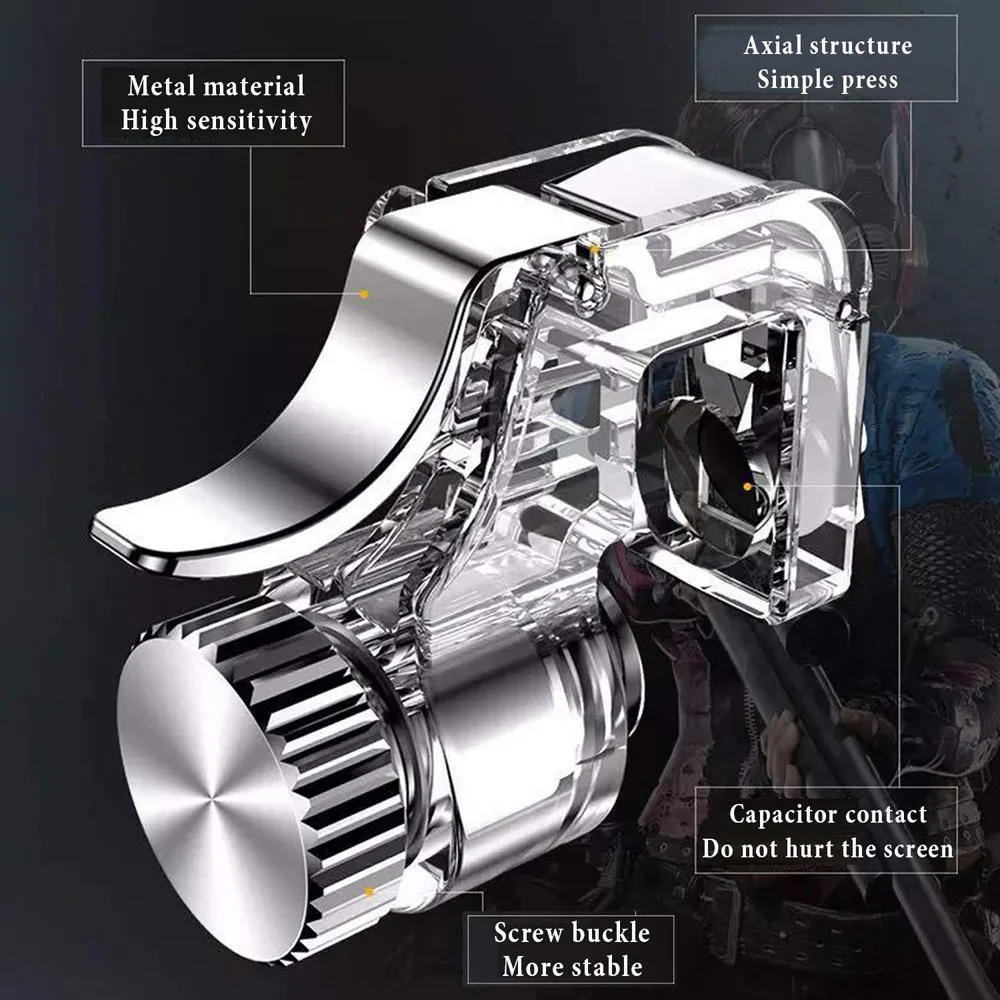 2 шт Мобильный телефон игра огонь Кнопка смартфон металлический игровой курок L1 R1