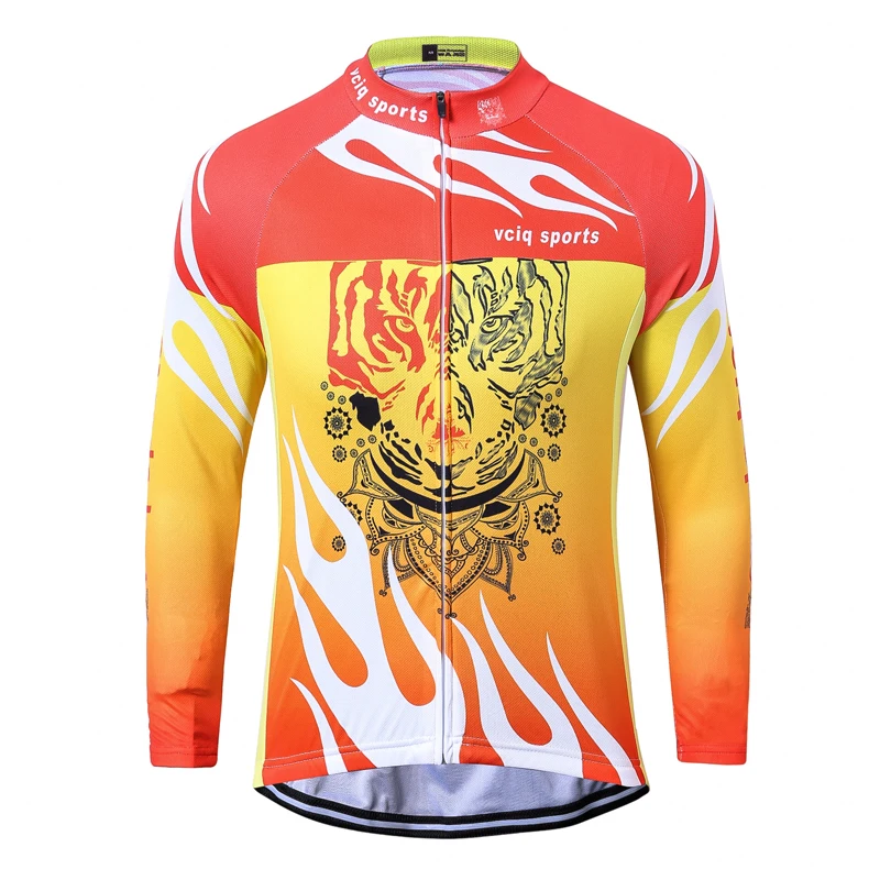 Мужская зимняя велосипедная Джерси 2019 красный синий зеленый с длинным рукавом