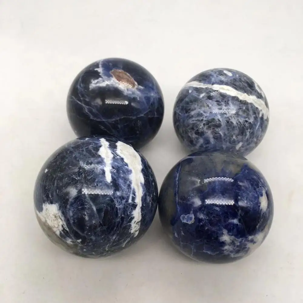 Sodalite Сфера кварцевые Минеральные Кристаллы натуральные драгоценные камни шар